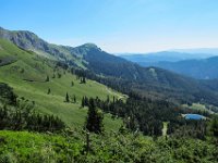 030 Tiefblick zum Speichersee und unserer Aufstiegsroute
